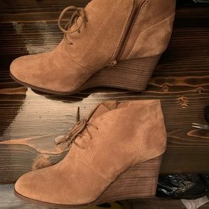 Lucky wedge booties